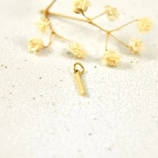 LETTRE I SIMPLE ACIER INOXYDABLE GOLD PETIT PRIX