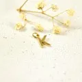LETTRE K SIMPLE ACIER INOXYDABLE GOLD PETIT PRIX