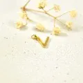 LETTRE V SIMPLE ACIER INOXYDABLE GOLD PETIT PRIX