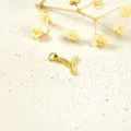 LETTRE Y SIMPLE ACIER INOXYDABLE GOLD PETIT PRIX