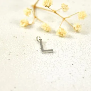 LETTRE L SIMPLE ACIER INOXYDABLE SILVER PETIT PRIX