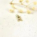 LETTRE R STRASS ACIER INOXYDABLE GOLD PETIT PRIX