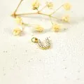 LETTRE U STRASS ACIER INOXYDABLE GOLD PETIT PRIX