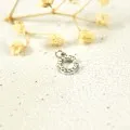 LETTRE C STRASS ACIER INOXYDABLE SILVER PETIT PRIX