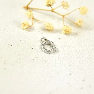 LETTRE G STRASS ACIER INOXYDABLE SILVER PETIT PRIX