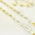 CHAINE GROSSE MAILLE CHEVAL ACIER INOXYDABLE GOLD PETIT PRIX