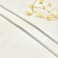 CHAINE PETITE MAILLE GOURMETTE ACIER INOXYDABLE SILVER PETIT PRIX