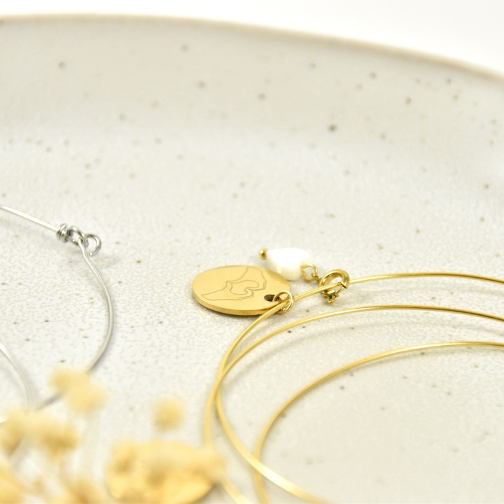 Charm coeur gold
