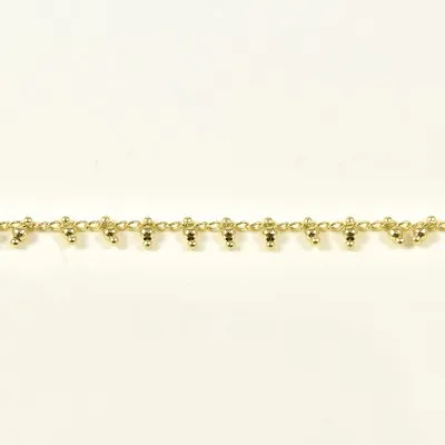 BRACELET PERLES GRIS METALLISE MEDAILLON ACIER INOX GOLD PETIT PRIX