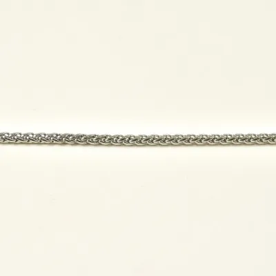 BRACELET PERLES GRIS METALLISE MEDAILLON ACIER INOX GOLD PETIT PRIX