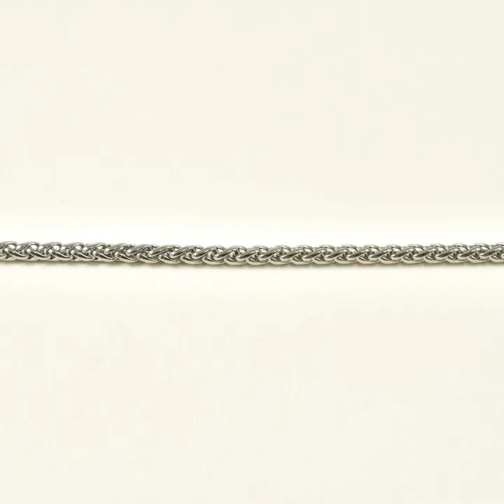 BRACELET MAILLE FINE TRESSEE ACIER INOXYDABLE SILVER PETIT PRIX