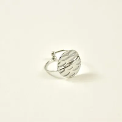 BAGUE RONDE ACIER INOXYDABLE SILVER PETIT PRIX