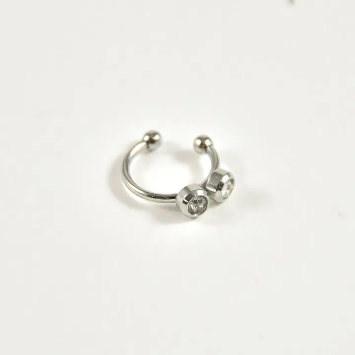 FAUX PIERCING ETOILE ACIER INOXYDABLE SILVER PETIT PRIX