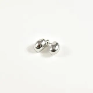 PUCES OVALES MIROIR ACIER INOXYDABLE SILVER PETIT PRIX