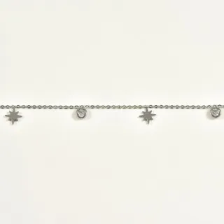 BRACELET PERLES GRIS METALLISE MEDAILLON ACIER INOX GOLD PETIT PRIX