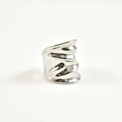 BAGUE RONDE MARTELEE ACIER INOXYDABLE GOLD PETIT PRIX