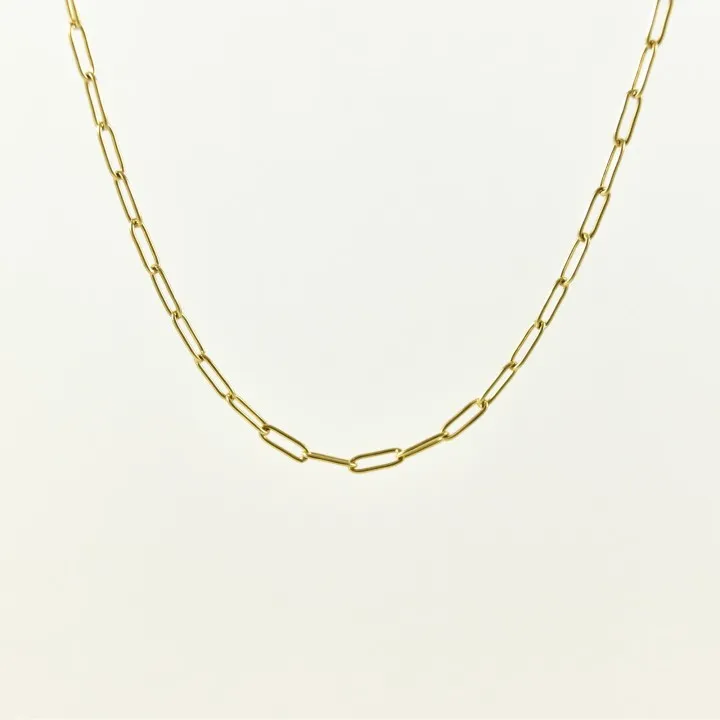 CHAINE CHEVAL MAILLE MOYENNE ACIER INOXYDABLE GOLD PETIT PRIX