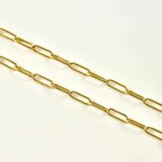 CHAINE CHEVAL MAILLE MOYENNE ACIER INOXYDABLE GOLD PETIT PRIX