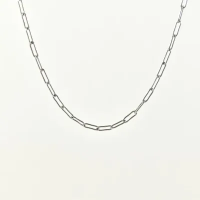 CHAINE CHEVAL MAILLE MOYENNE ACIER INOXYDABLE SILVER PETIT PRIX