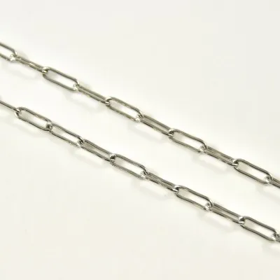 CHAINE CHEVAL MAILLE MOYENNE ACIER INOXYDABLE SILVER PETIT PRIX