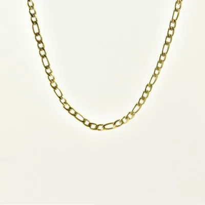 CHAINE MAILLE GOURMETTE ACIER INOXYDABLE GOLD PETIT PRIX