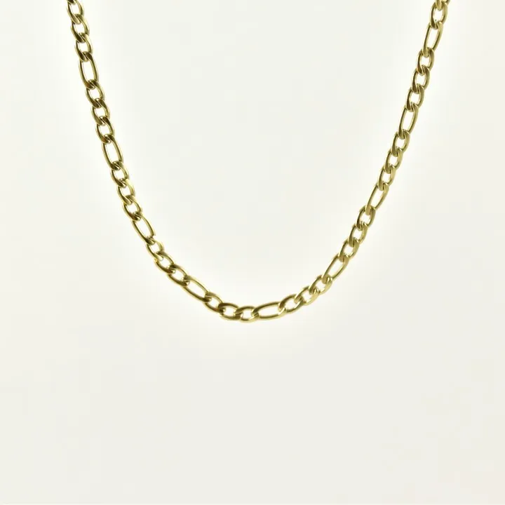 CHAINE MAILLE GOURMETTE ACIER INOXYDABLE GOLD PETIT PRIX