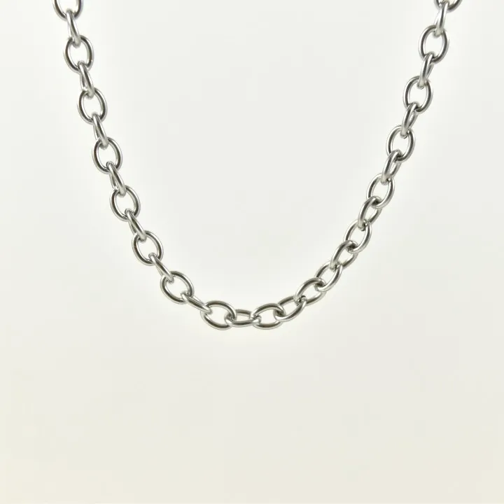CHAINE GROSSE MAILLE RONDE ACIER INOXYDABLE SILVER PETIT PRIX