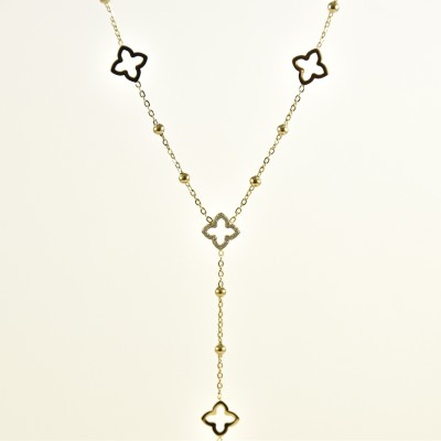 COLLIER MAILLE SERPENT ACIER INOXYDABLE GOLD PETIT PRIX