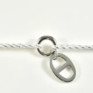 BRACELET CORDON BLANC ET GOLD ACIER INOXYDABLE SILVER PETIT PRIX
