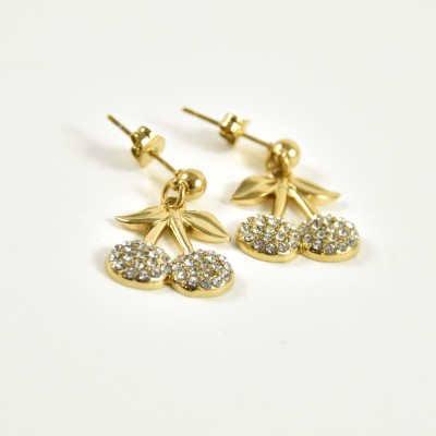 BOUCLES ANNEAUX ENTRELACES ACIER INOXYDABLE SILVER PETIT PRIX