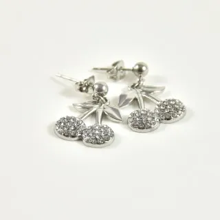 BOUCLES ANNEAUX ENTRELACES ACIER INOXYDABLE SILVER PETIT PRIX