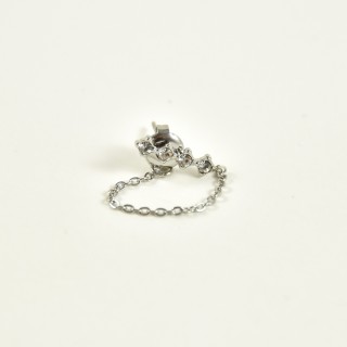 FAUX PIERCING ETOILE ACIER INOXYDABLE SILVER PETIT PRIX