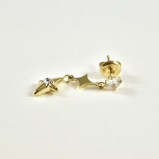 FAUX PIERCING ETOILE ACIER INOXYDABLE SILVER PETIT PRIX