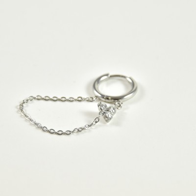 FAUX PIERCING ETOILE ACIER INOXYDABLE SILVER PETIT PRIX