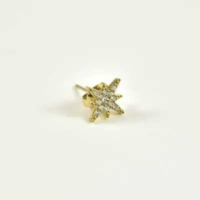 FAUX PIERCING ETOILE ACIER INOXYDABLE SILVER PETIT PRIX