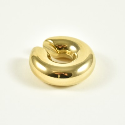 BAGUE D'OREILLE CREOLE LARGE XL ACIER INOXYDABLE GOLD PETIT PRIX