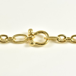 CORDON DE TELEPHONE GROSSE MAILLE MARRON PETIT PRIX