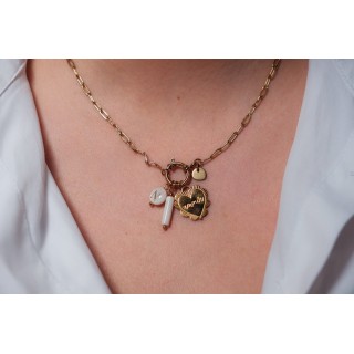 CHAINE PETITE MAILLE CHEVAL ACIER INOXYDABLE GOLD PETIT PRIX