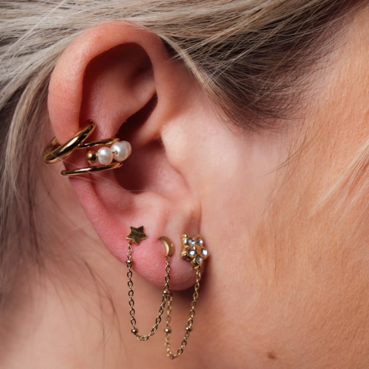 FAUX PIERCING ETOILE ACIER INOXYDABLE SILVER PETIT PRIX