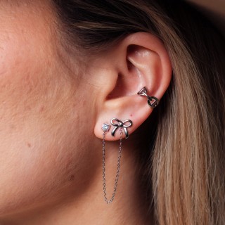 FAUX PIERCING ETOILE ACIER INOXYDABLE SILVER PETIT PRIX