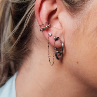 FAUX PIERCING ETOILE ACIER INOXYDABLE SILVER PETIT PRIX