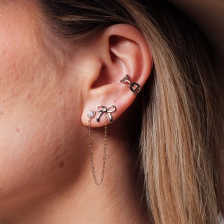 FAUX PIERCING ETOILE ACIER INOXYDABLE SILVER PETIT PRIX