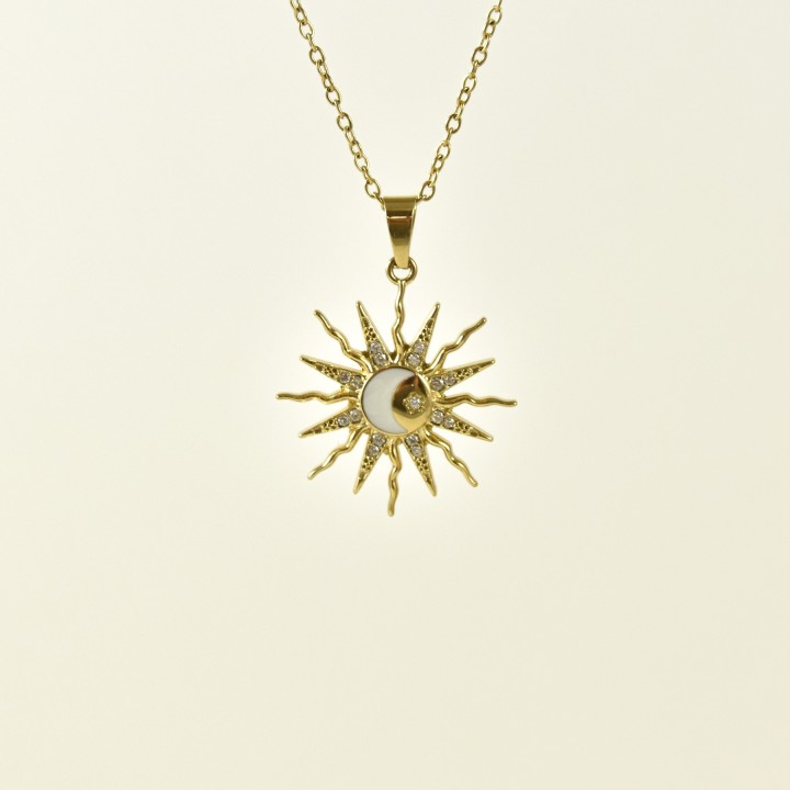 COLLIER MAILLE SERPENT ACIER INOXYDABLE GOLD PETIT PRIX