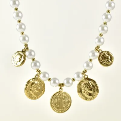 COLLIER MAILLE SERPENT ACIER INOXYDABLE GOLD PETIT PRIX