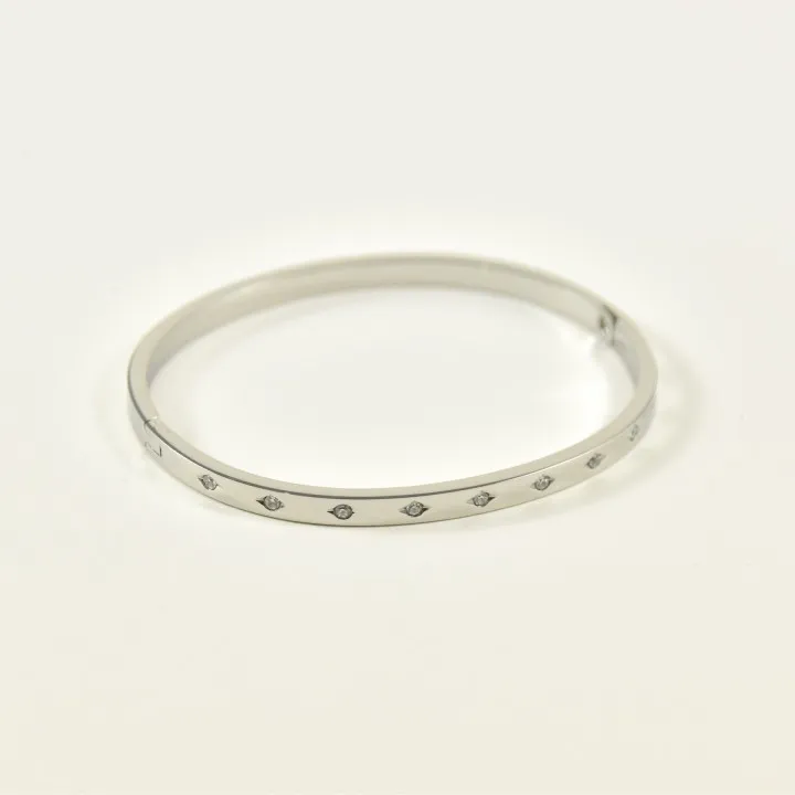 BRACELET PERLES GRIS METALLISE MEDAILLON ACIER INOX GOLD PETIT PRIX