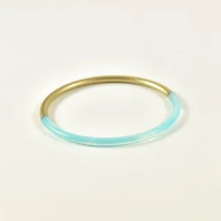 JONC RIGIDE COLORE GOLD ET BLEU PETIT PRIX