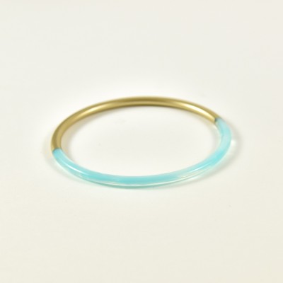 BRACELET PERLES GRIS METALLISE MEDAILLON ACIER INOX GOLD PETIT PRIX