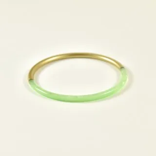 JONC RIGIDE COLORE GOLD ET VERT PETIT PRIX
