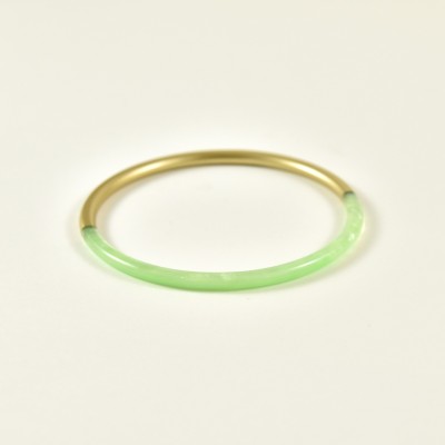 JONC RIGIDE COLORE GOLD ET VERT PETIT PRIX