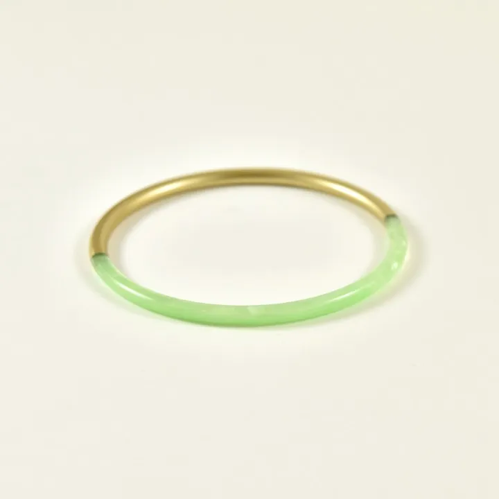 JONC RIGIDE COLORE GOLD ET VERT PETIT PRIX